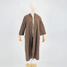 80s Handmade Denim Twill Black Rainbow Stripe...