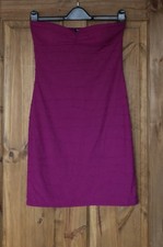 Select purple pink ripple jersey bandeau bodycon dress 12