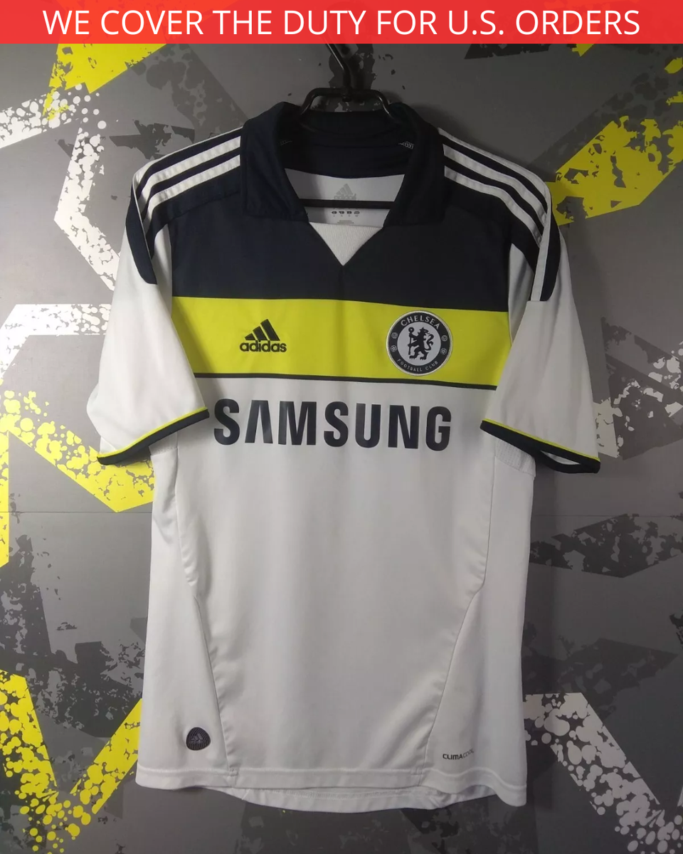 adidas 11-12 CHELSEA FC アウェイユニフォーム シャツ S Fernando Torres #9 Chelsea 11/12 Away LS Jersey Spain Official