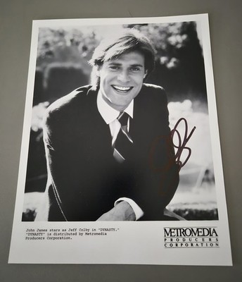 John James-Jeff Colby-Denver Clan-Orginal  signierte Autogrammkarte DIN A4