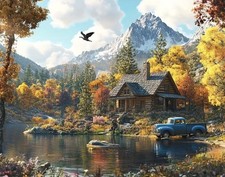 Countryside Diamond Art Kits for Adults, 12x16 inches,