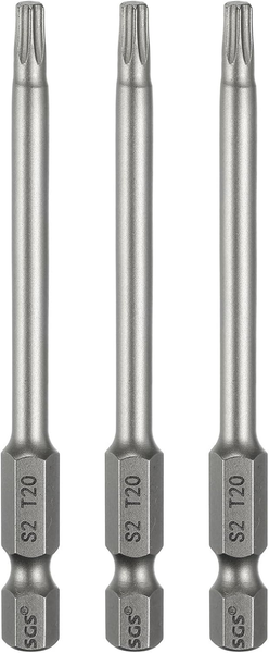 3 StüCk T20 Torx Bit Set Schraubendreher Bitsatz 1/4 Zoll Sechskantschaft 80Mm L-image