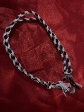 NEW BOHO BRAID THREAD FRIENDSHIP BRACELET ADJUSTABLE KNOT WHITE BROWN GRAY NIP