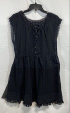 Marc by Marc Jacobs Womens Black Cotton Eyelet Lace Dress NWT Size 12