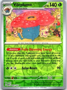 Vileplume 045/165 Scarlet & Violet 151 Reverse Holo Rare