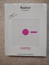 Paquete de software vintage Apple Mac MegaForm 1984