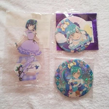 Cure Spicy Kokone Acrylic Stand & Hologram Badge Set  Delicious Party Precure