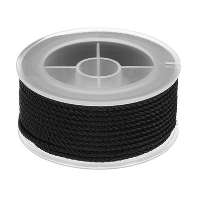 Nylon Thread Twine Beading Cord, 36ft Bracelets String Cord Rope, Black