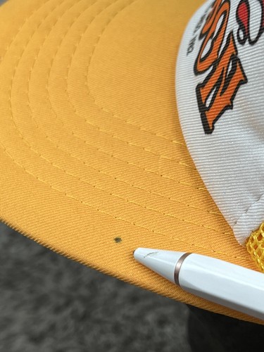 Vintage 1982 Willie Nelson & Family TexasFlag Mesh Trucker Hat Snapback Yellow - Picture 6 of 10