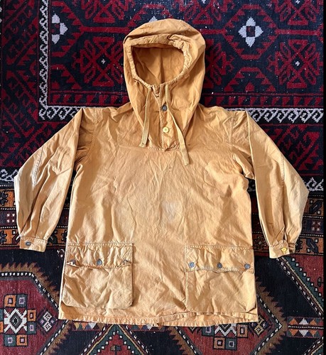 Vintage 40s Swedish Military Garment Dyed Winter Snow Smock Örebro ÖSB Big XXL