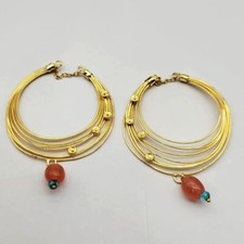 Multiple Wires Beautiful Gold-Plated Fashion Women Dangle Earrings