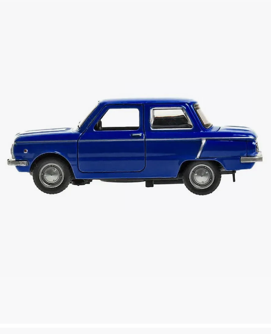 ZAZ-968, Metal Model Diecast Car Scale, Collectible Toy Cars, blue