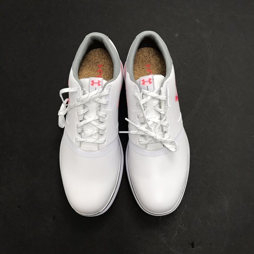 Under Armour Women's sz 10 Performance Spikeless Golf Shoe, White Pink - Picture 4 of 10