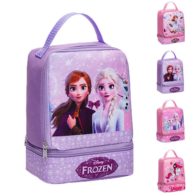 Kids Insulated Lunch Bag Disney Frozen Girl Princess Thermal Food Storage Box AU Kids Insulated Lunch Bag Disney Frozen Girl Princess Thermal Food Storage Box AU