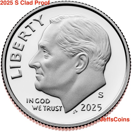 2016 S Proof Dime Roosevelt 90% SILVER via US Mint Proof Set 10¢ Cent Gradeable - 第 5/11 張圖片