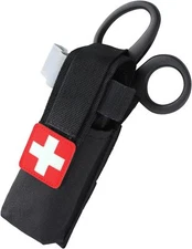 Tactical Medical Shears Pouch Molle Medical Shears Pouch EMT Scissors Bag Black