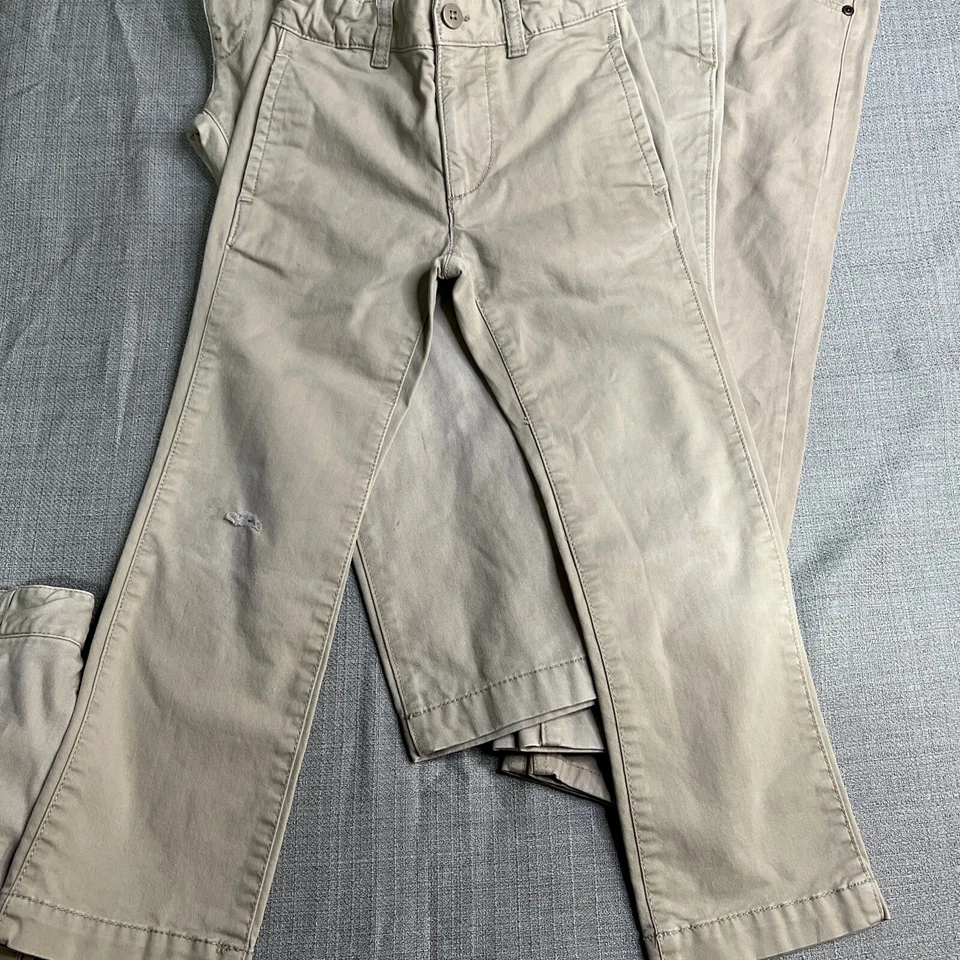 Gap Ciao Marco Niñas Uniforme Escolar Pantalones Talla 6-7 Caqui Lote de 6 Foto 4 de 4