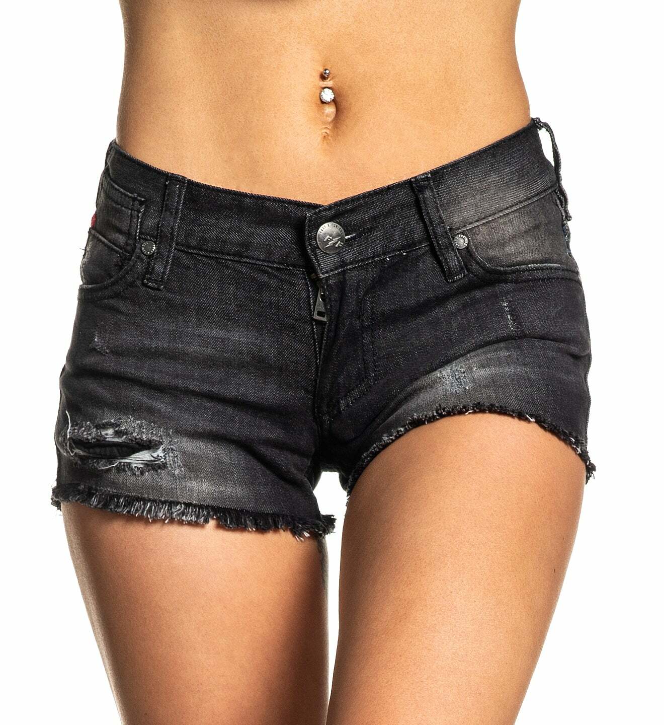 affliction jean shorts