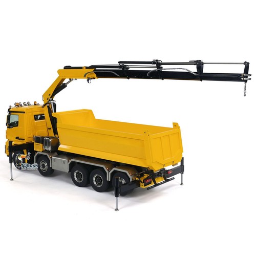 10x10 1/14 Hydraulic RC Crane Tipper Car Metal Full Dump Truck 3-speed Gearbox - Picture 13 of 24