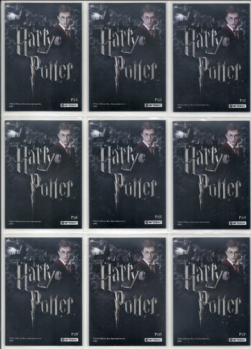 Harry Potter World of 3D 2nd Edition 9 Card Set PZ1-PZ9 - Picture 2 of 2