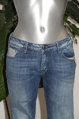 Slim washed jeans by Le Temps Des Cerises size 16 years in excellent condition