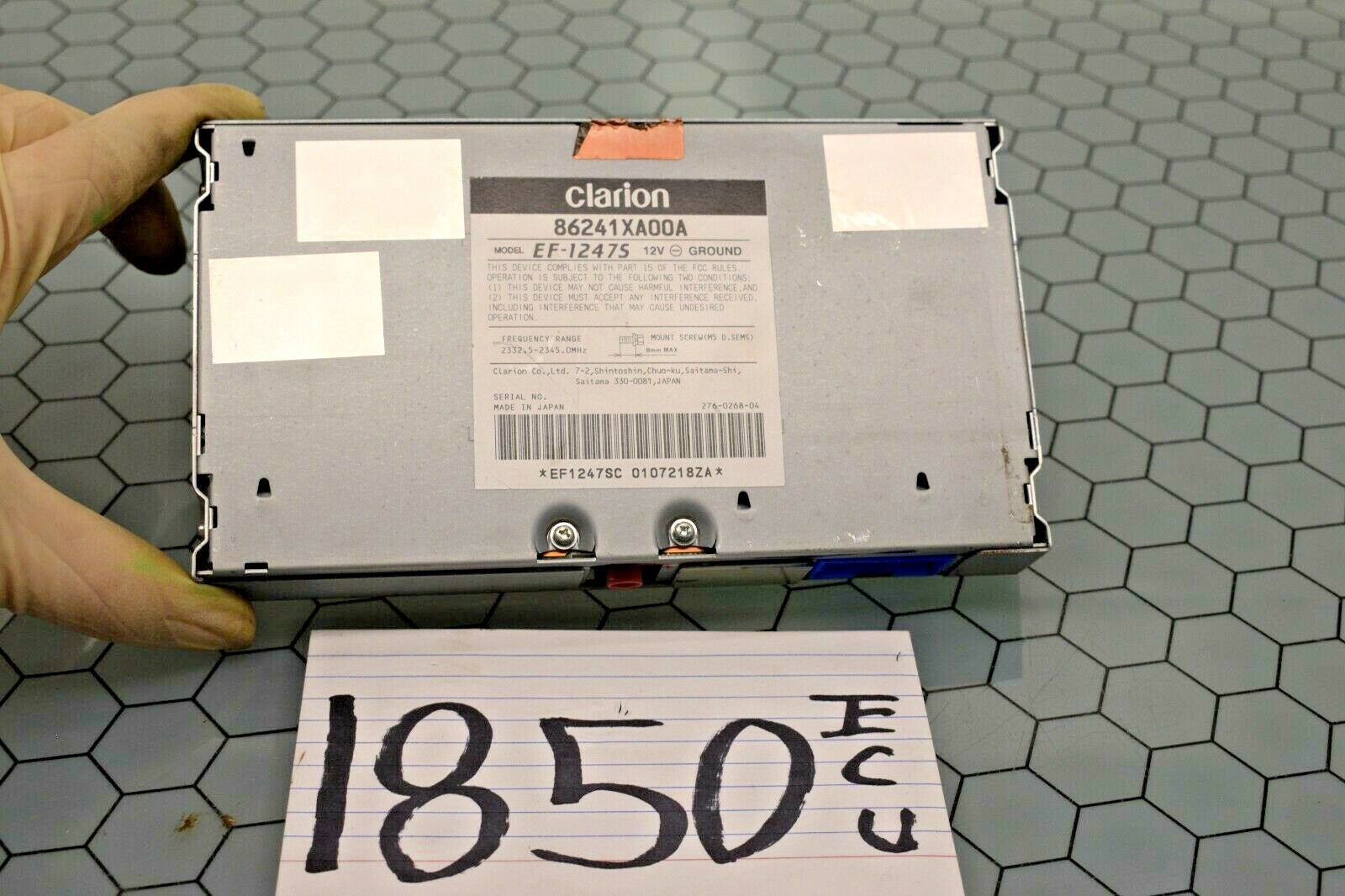 07 08 09 10 11 Tribeca Satellite Tuner Unit Control Module Computer #1850-ECU 