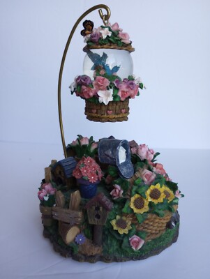Bird Houses & Flowers Music Box Plays ''Blue Danube'' Please See Description 