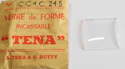 VERRE MONTRE CARRÉ 14 mm CNTRÉ 4 COTÉS | eBay