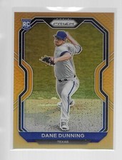 DANE DUNNING 2021 PANINI PRIZM NEON ORANGE PRIZM ROOKIE CARD #226  /100