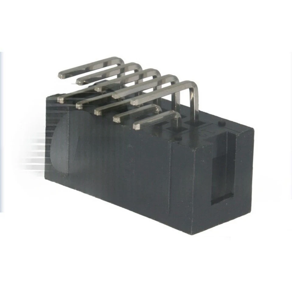 2.54mm-10 14 16 20 26 30 40 Ways IDC Bent Needle Pin Boxed PCB Header Connectors - Image 2 of 2