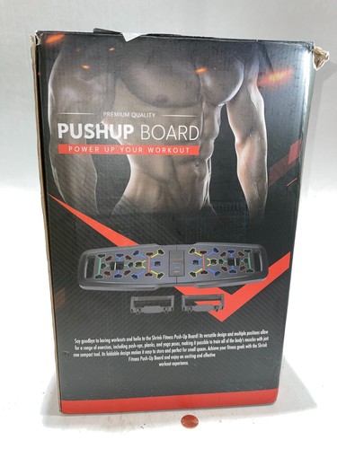 Push Up Board Fitness Tragbar Faltbar Schwarz Set - Bild 4 von 4