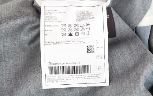 SUITSUPPLY Havana Patch Men's Suit UK34R Grey Wool Silk Slim 2-Piece - Picture 11 of 15