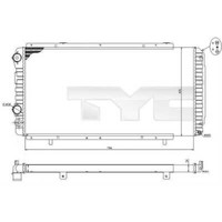 TYC KüHler MotorküHlung FüR Fiat Ducato Pritsche Fahrgestell 230 2.8 TDI 244