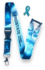 Prostate Cancer Awareness Lanyard with Matching Pin Badge