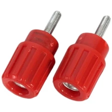 Pyle PD1000BA & PT8050ch Red Knobs Speaker Output Positive Pieces (2)