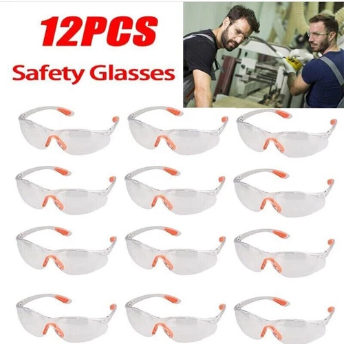 12x Schutzbrille Anti-Beschlag & Anti-Kratz Augenschutz Arbeits-/Laborbrille DHL - Bild 1 von 13