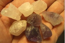 Purple Amethyst/Brazilian Pink Rose Quartz Healing Stones