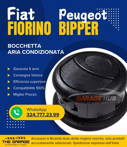 Bocchetta *CENTRALE* Fiat Fiorino Qubo Nemo Bipper CRUSCOTTO Aria Condizionata - Foto 5 di 10