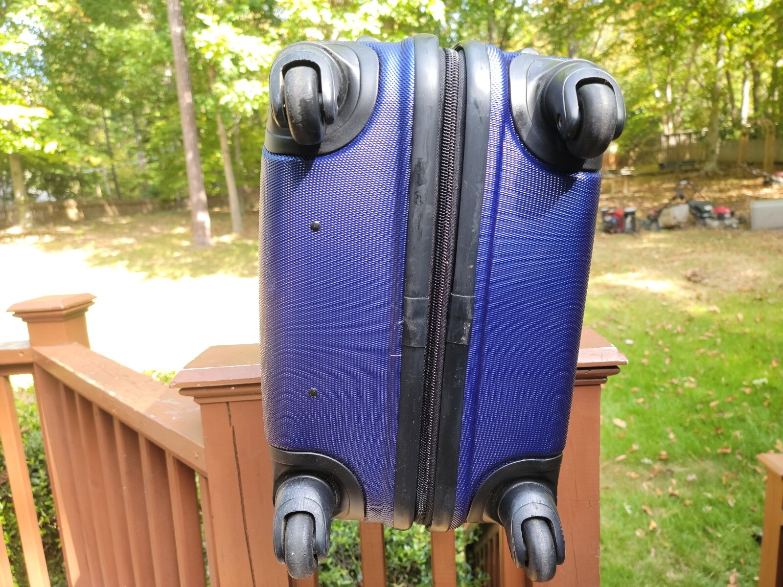 Nice Heys 26" Hardside Spinner Luggage TSA Locks Blue 4 Spinner Polycarbonate eBay