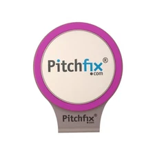 PitchFix Golf Hat Clip with Magnetic Ball Marker - PURPLE
