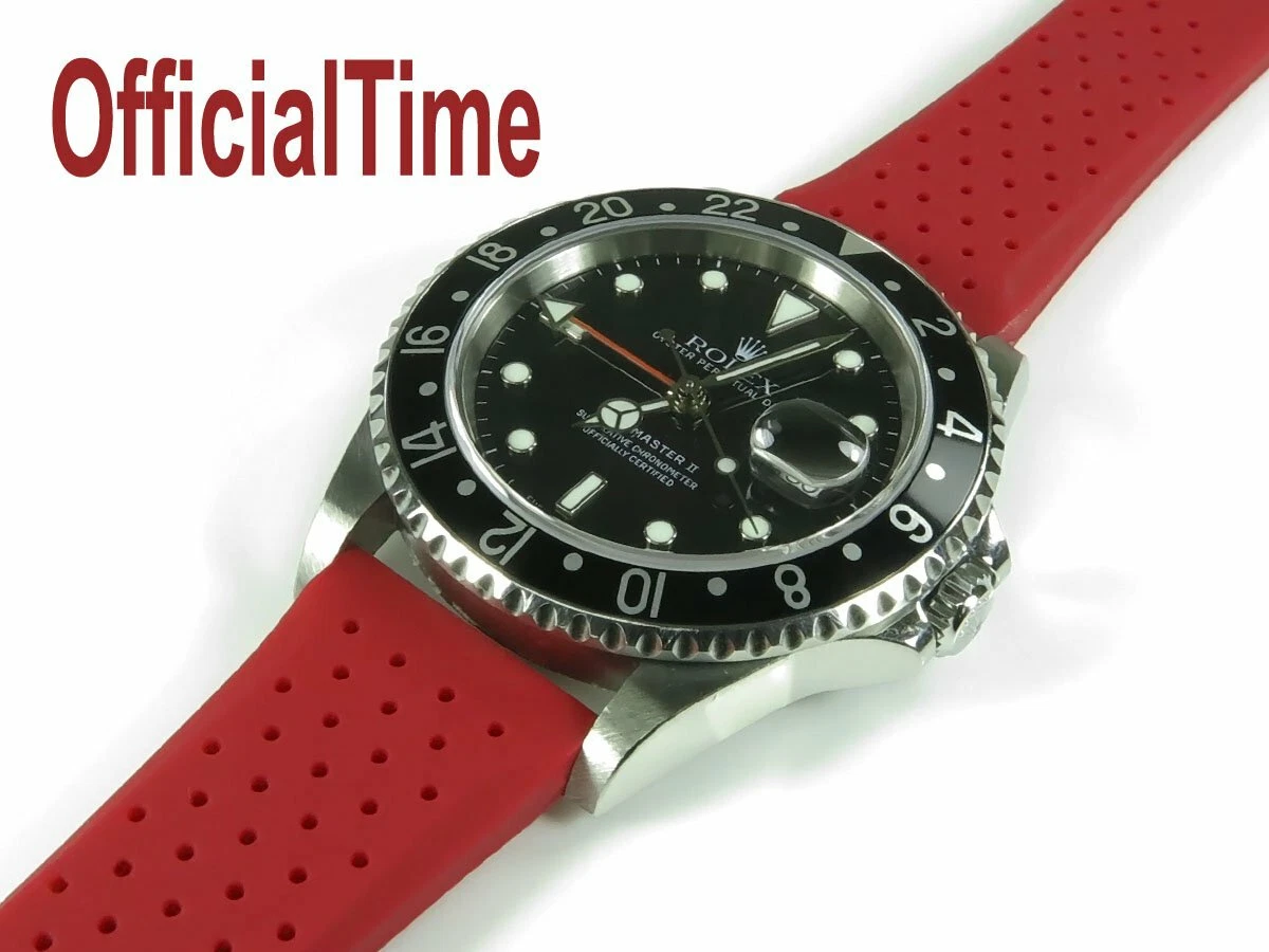 OT Rubber Strap Band fit Rolex Submariner Daytona GMT Master