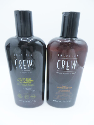 AMERICAN CREW DAILY DEEP MOISTURIZING SHAMPOO & MOISTURIZING CONDITIONER 15.2 oz