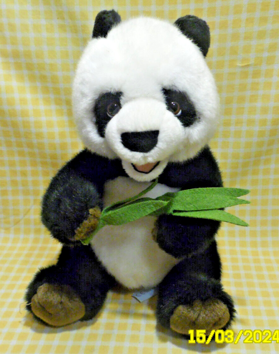 Doudou peluche panda Nicotoy compagnon de sieste pour bébé en voyage