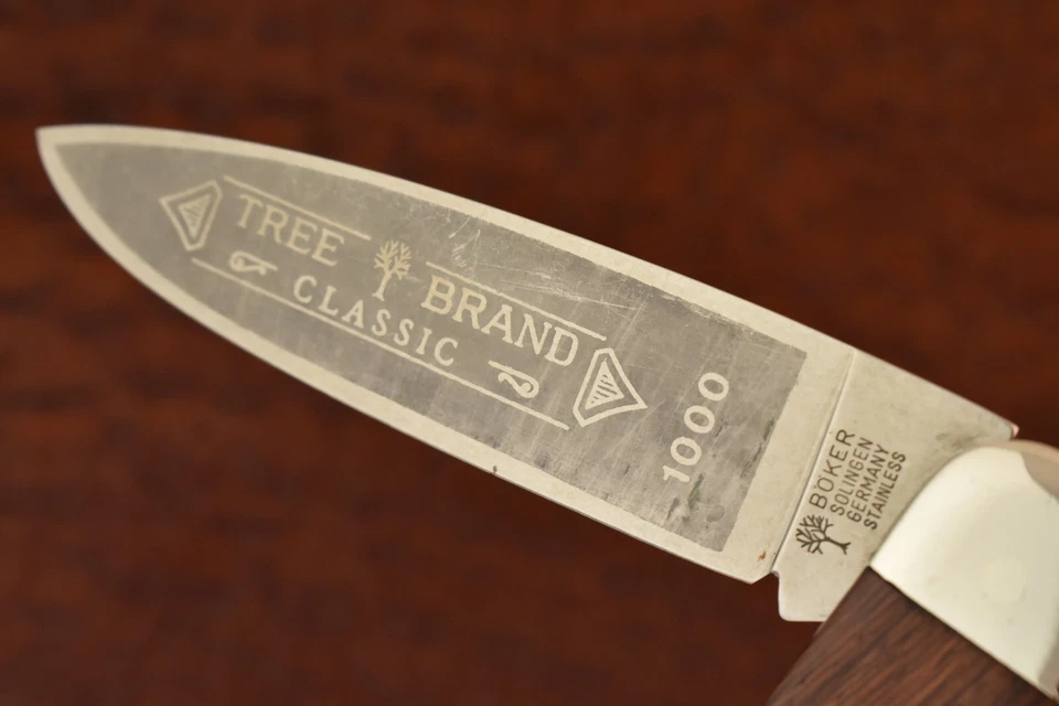 BOKER TREE БРЕНД SOLINGEN ГЕРМАНИИ ДЕРЕВА ПЕРВОКЛАССНЫЙ ЗАМОК НОЖ 1000 КЛАССИЧЕСКИЙ 20282 - Изображение 3 из 4