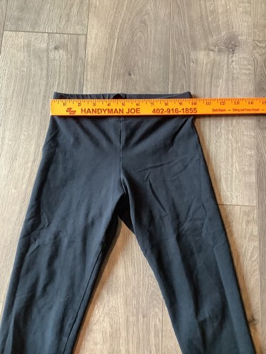Watson’s Youth Girls Black Athletic Capri Leggings Size M Medium 10 Cotton GUC - Picture 9 of 9