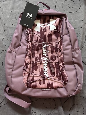 Under Armour Misty Purple Camo Hustle Sport Backpack 15” Laptop