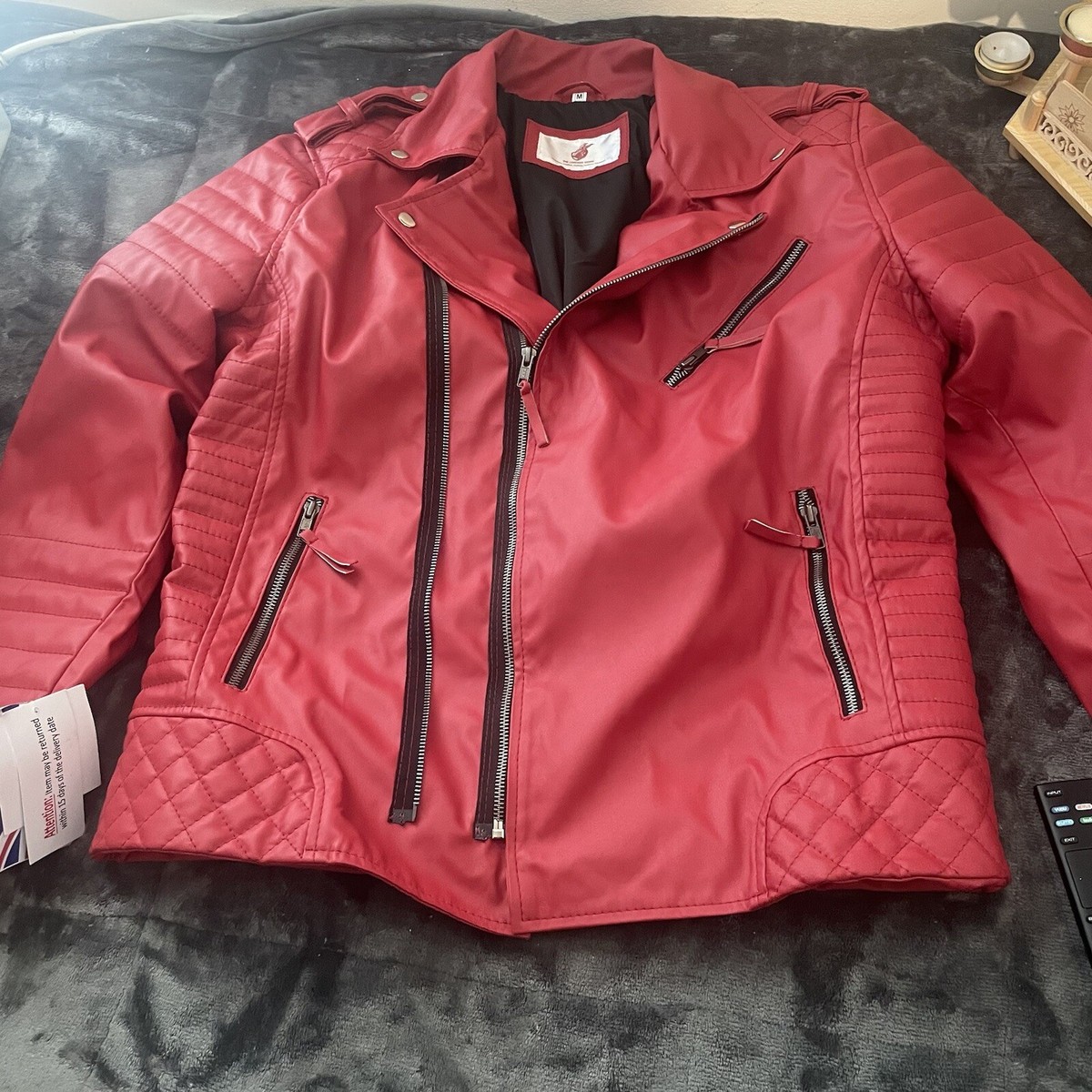 Red Jacket By The Leather Gems Size Medium | eBay Red Jacket By The Leather Gems Size Medium | eBay