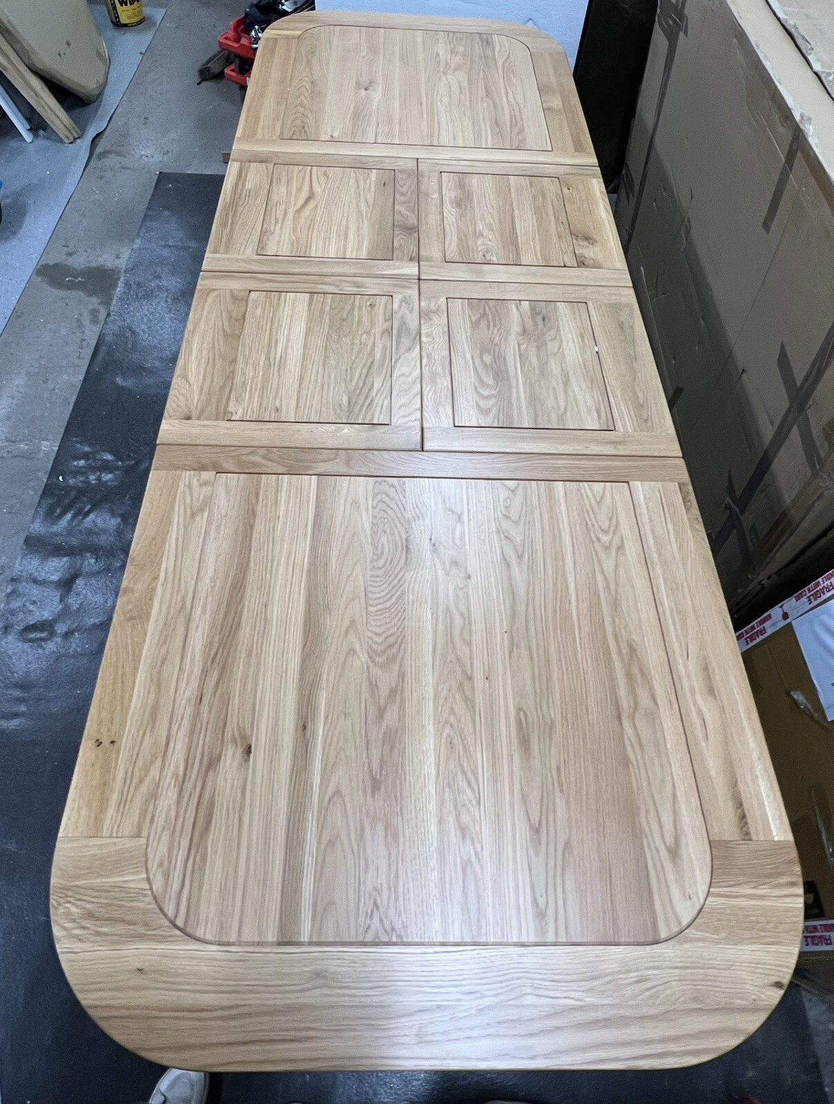 Oak FurnitureLand Hercules Natural Solid Oak Extending Dining Table 12