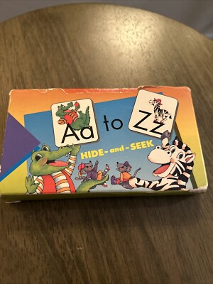 Vintage Time Life Early Learning Program (52) ABC Flash Cards 1990 Hide And Seek