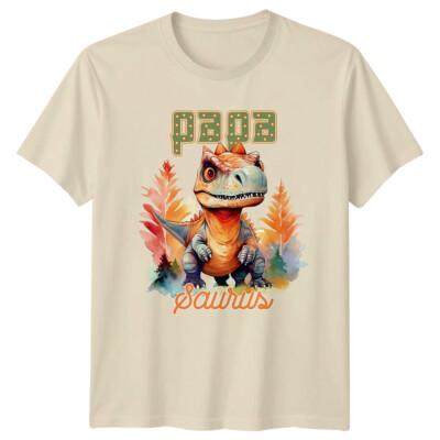 Papa Saurus Dinosaurier Papa Vatertag Geschenk Grafik T-Shirt